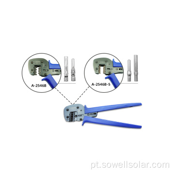 Sistema fotovoltaico MC4 Pelas de crimpagem para conector solar